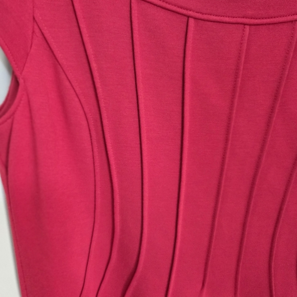 Coldwater Creek Red Asymmetrical Dress Size 14 - Picture 3 of 6